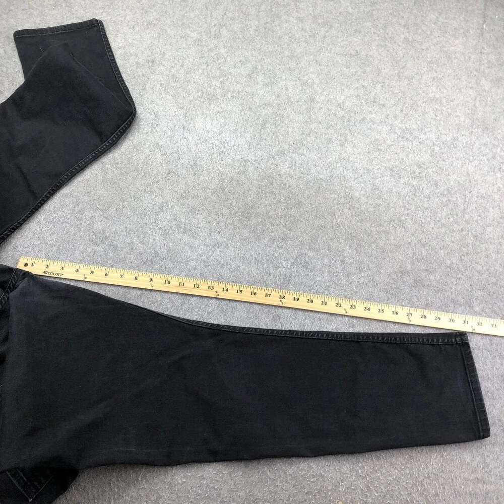 Levis 512 Jeans Mens 40x32 Black Charcoal Wash Slim Tapered Denim Pants Casual